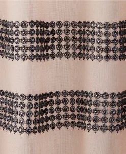 Jessica Simpson Milly Bling Sheer Tab Top Window Curtain Panel Pair With Tiebacks, 38 X 63 23 Jessica Simpson Milly Bling Sheer Tab Top Window Curtain Panel Pair With Tiebacks, 38 X 63 -Chic Home Store 22402619 fpx