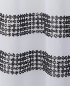 Jessica Simpson Milly Bling Sheer Tab Top Window Curtain Panel Pair With Tiebacks, 38 X 63 25 Jessica Simpson Milly Bling Sheer Tab Top Window Curtain Panel Pair With Tiebacks, 38 X 63 -Chic Home Store 22402663 fpx