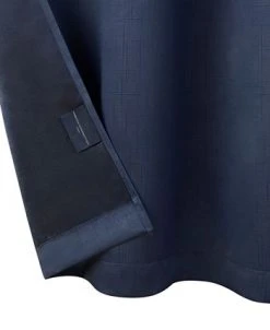 French Connection Ebony Thermal Woven Room Darkening Grommet Window Curtain Panel Pair With Tiebacks, 50 X 84 -Chic Home Store 22432050 fpx