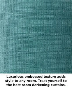 French Connection Ebony Thermal Woven Room Darkening Grommet Window Curtain Panel Pair With Tiebacks, 50 X 96 -Chic Home Store 22432082 fpx