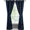 French Connection Somerset Embroidered Light Filtering Grommet Window Curtain Panel Pair With Tiebacks Collection -Chic Home Store 22432146 fpx