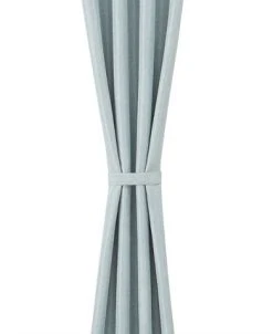 French Connection Val Thermal Woven Room Darkening Back Tab Window Curtain Panel Pair With Tiebacks, 38 X 84 -Chic Home Store 22432300 fpx