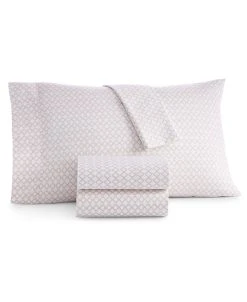 Charter Club Southwest Geometric Cotton 550-Thread Count 4-Pc. California King Sheet Set, Created For Macy's
