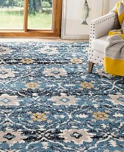 Safavieh Amsterdam Blue And Creme 6'7 X 9'2 Area Rug -Chic Home Store 23300419 fpx