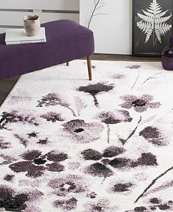 Safavieh Adirondack Ivory And Purple 6' X 9' Area Rug 4 Safavieh Adirondack Ivory And Purple 6' X 9' Area Rug - Image 2