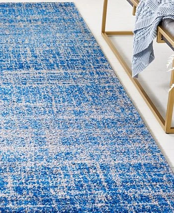 Safavieh Adirondack Blue And Silver 2'6 X 10' Runner Area Rug 4 Safavieh Adirondack Blue And Silver 2'6 X 10' Runner Area Rug - Image 2