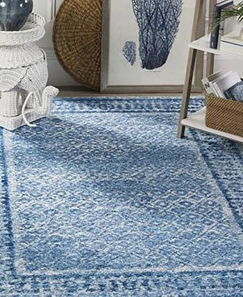 Safavieh Adirondack Silver And Blue 6' X 6' Square Area Rug 4 Safavieh Adirondack Silver And Blue 6' X 6' Square Area Rug - Image 2