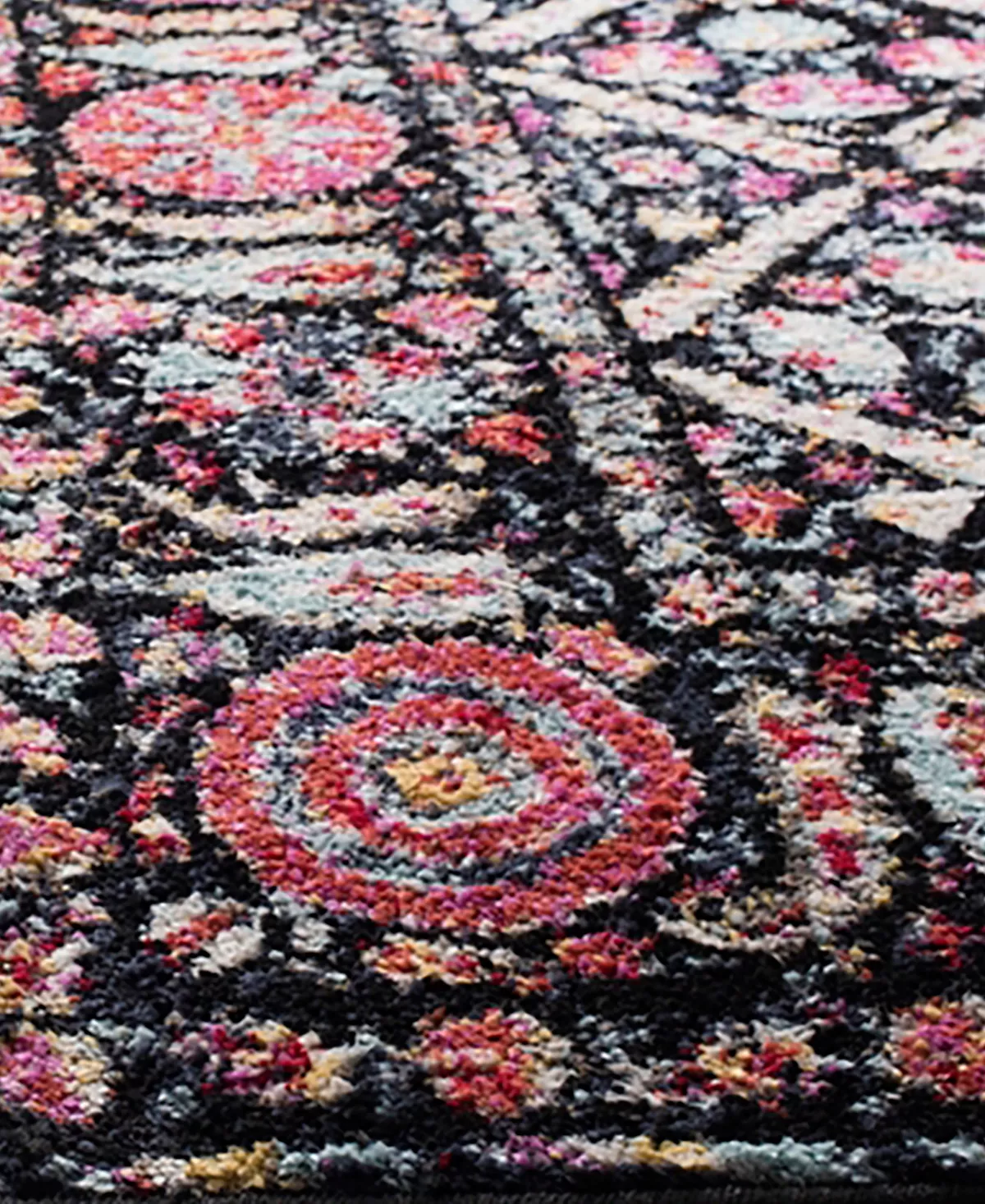 Safavieh Adirondack Black And Fuchsia 3' X 5' Area Rug 6 Safavieh Adirondack Black And Fuchsia 3' X 5' Area Rug - Image 4