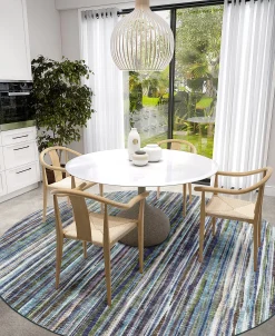 D Style Utter STT-1 4' X 4' Round Area Rug -Chic Home Store 23346122 fpx