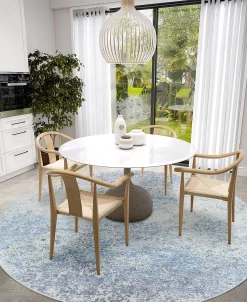 D Style Briggs BRG-3 6' X 6' Round Area Rug -Chic Home Store 23346623 fpx