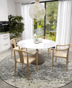 D Style Briggs BRG-3 6' X 6' Round Area Rug -Chic Home Store 23346627 fpx