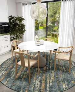 D Style Briggs BRG-6 10' X 10' Round Area Rug -Chic Home Store 23346777 fpx