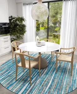 D Style Utter STT-1 4' X 4' Round Area Rug -Chic Home Store 23361303 fpx