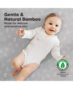 KeaBabies 2-Pack Mini Crib Sheets, Pack And Play Sheets Fitted, Pack N Play Sheets, Organic Fitted Crib Sheet -Chic Home Store 23771807 fpx