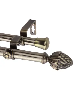 Rod Desyne Acorn Drapery Double Rod 0.8125 Diameter 66 - 120