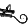 Rod Desyne Curl Drapery Double Rod 0.8125Diameter 66 - 120 -Chic Home Store 2476612 fpx