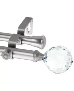 Rod Desyne Faceted Drapery Double Rod 0.8125 Diameter 48 - 84 -Chic Home Store 2494307 fpx