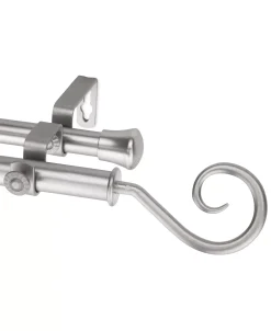 Rod Desyne Curl Drapery Double Rod 0.8125Diameter 66 - 120 -Chic Home Store 2494313 fpx