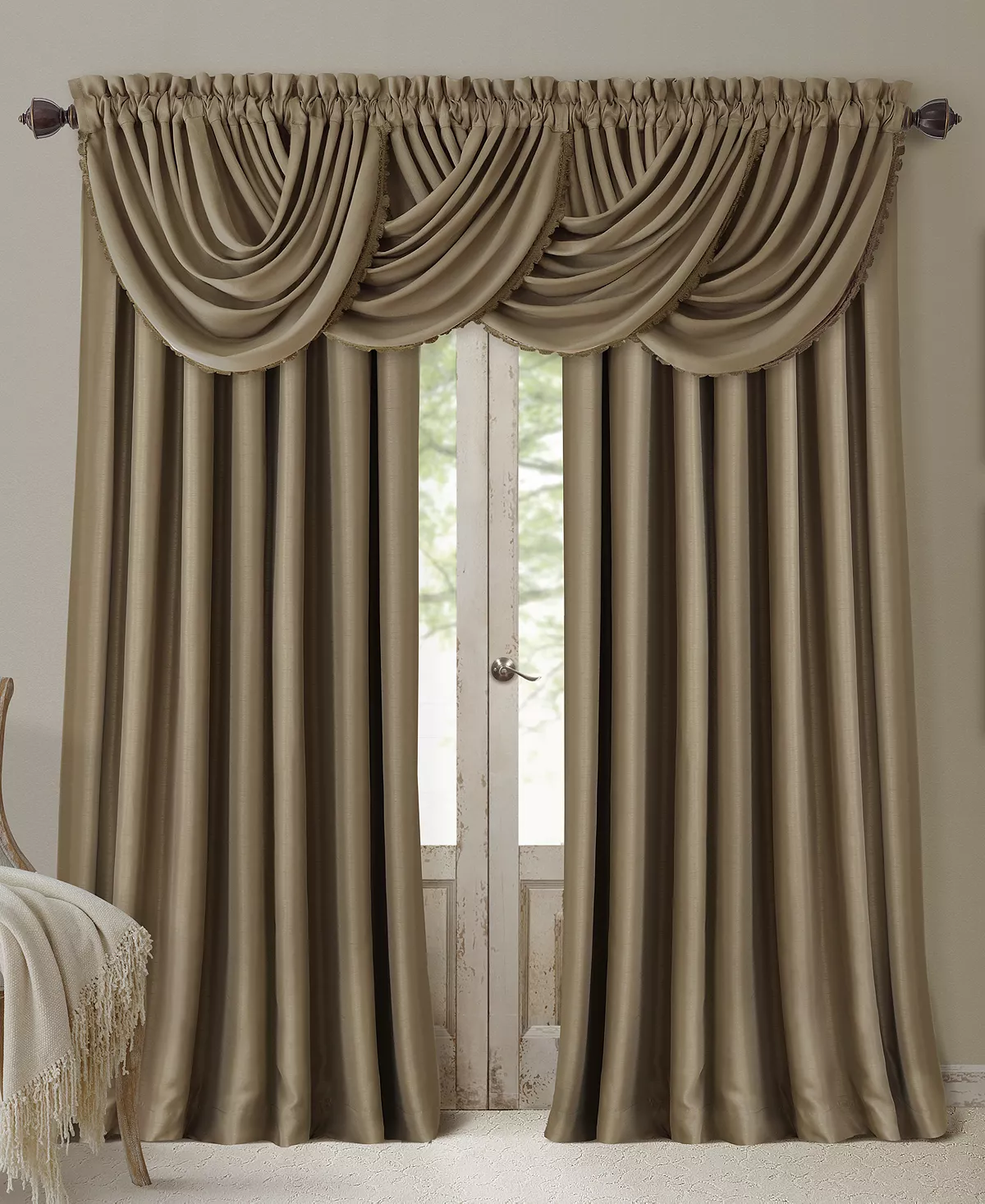 Elrene All Seasons Blackout Waterfall Valance, 52 X 36 7 Elrene All Seasons Blackout Waterfall Valance, 52 X 36 - Image 5
