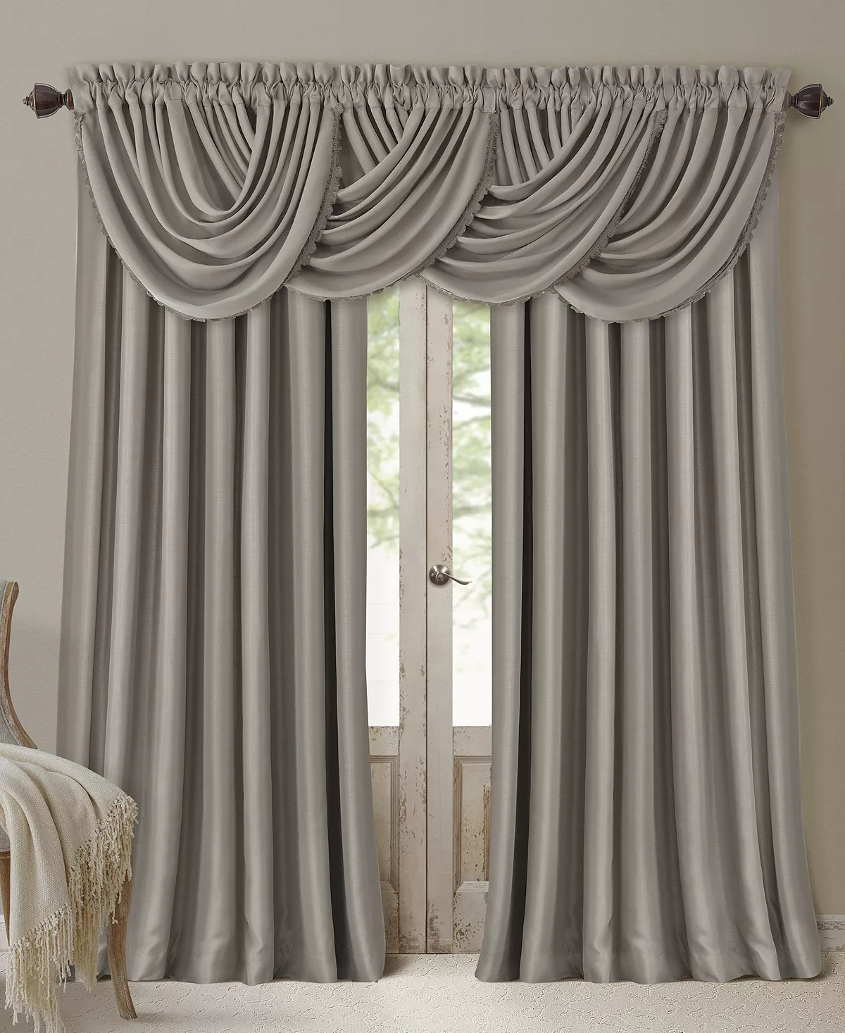 Elrene All Seasons Blackout Waterfall Valance, 52 X 36 8 Elrene All Seasons Blackout Waterfall Valance, 52 X 36 - Image 6