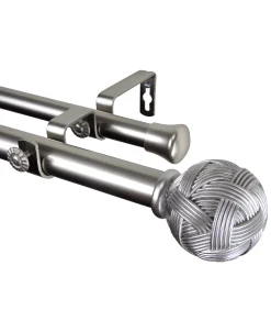 Rod Desyne Twine Double Curtain Rod 120-170'' -Chic Home Store 3148942 fpx