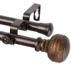 Rod Desyne Ornament Double Curtain Rod 120'' - 170'' -Chic Home Store 3252332 fpx