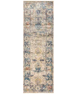 Spring Valley Home Tatiana TAT-07 Sand/Light Blue 2'7 X 12' Runner Area Rug