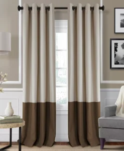 Elrene Braiden Blackout Colorblocked 52 X 84 Panel -Chic Home Store 3310635 fpx