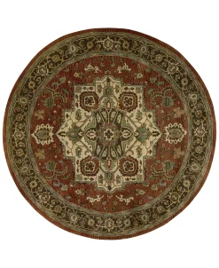 Nourison Jaipur JA36 Red 8' Round Rug, Created For Macy's