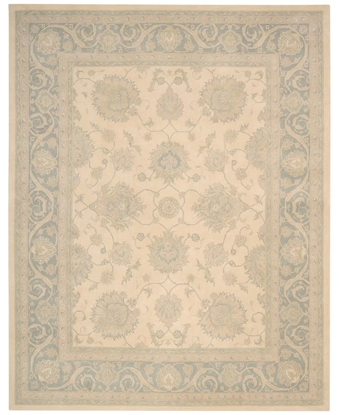 Kathy Ireland Home Royal Serenity Hyde Park Ivory Blue 5'6 X 7'5 Area Rug 3 Kathy Ireland Home Royal Serenity Hyde Park Ivory Blue 5'6 X 7'5 Area Rug