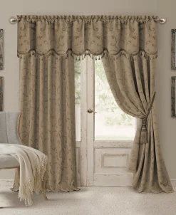 Elrene Mia Jacquard 52 X 19 Scalloped Blackout Valance -Chic Home Store 3881735 fpx