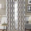 Elrene Navara Medallion Print Linen 52 X 84 Blackout Curtain Panel -Chic Home Store 8511099 fpx