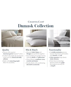 Charter Club 1.5 Stripe 550 Thread Count 100% Supima Cotton Fitted Sheet, Twin, Created For Macy's 16 Charter Club 1.5 Stripe 550 Thread Count 100% Supima Cotton Fitted Sheet, Twin, Created For Macy's -Chic Home Store 8514977 fpx