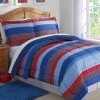 My World Sebastian Reversible 2-Pc. Stripe Twin Comforter Set