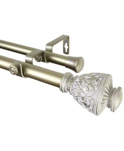 Rod Desyne Veda 1 Decorative Double Curtain Rod 48-84 -Chic Home Store 8825100 fpx