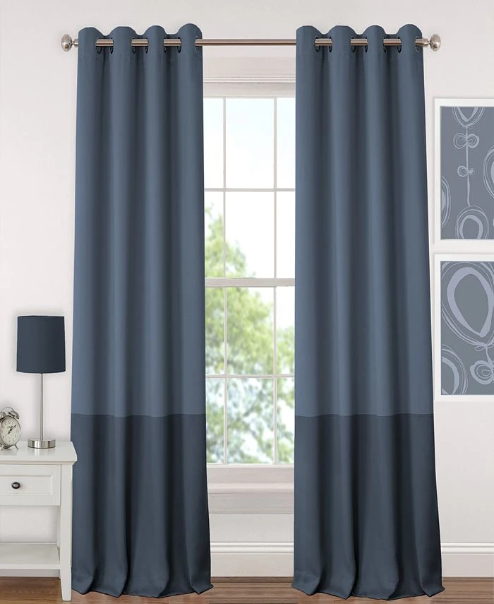 Elrene Madeline Colorblocked 52 X 95 Blackout Panel 3 Elrene Madeline Colorblocked 52 X 95 Blackout Panel