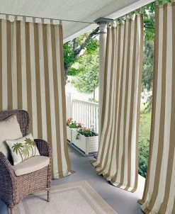 Elrene Highland Stripe Indoor/Outdoor 50 X 84 Panel