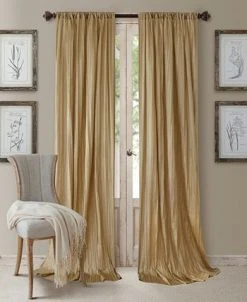 Elrene Athena Rod Pocket 52 X 84 Pair Of Curtain Panels With Scarf Valance, Set Of 3 -Chic Home Store 9175707 fpx