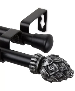 Rod Desyne Bud 13/16 Double Curtain Rod 120-170 9 Rod Desyne Bud 13/16 Double Curtain Rod 120-170 -Chic Home Store 9672296 fpx