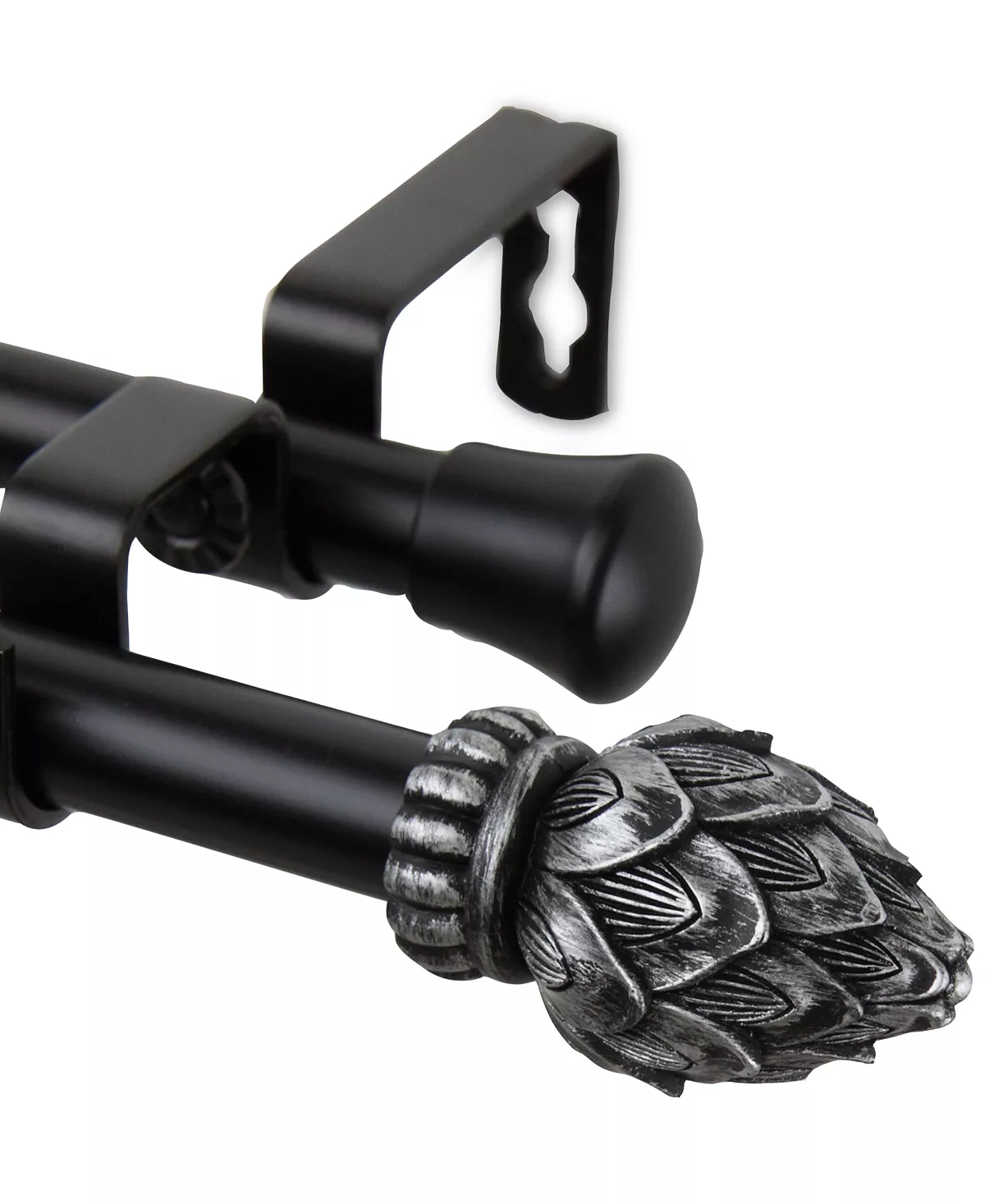 Rod Desyne Bud 13/16 Double Curtain Rod 120-170 5 Rod Desyne Bud 13/16 Double Curtain Rod 120-170 - Image 3