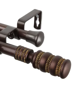 Rod Desyne Llop 13/16 Double Curtain Rod 120-170 -Chic Home Store 9672694 fpx