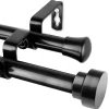 Rod Desyne CLOSEOUT! Topper 13/16 Double Curtain Rod 66-120 -Chic Home Store 9675595 fpx