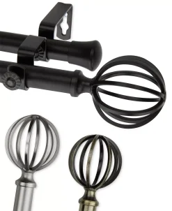 Rod Desyne Cage 13/16 Double Curtain Rod 48-84 6 Rod Desyne Cage 13/16 Double Curtain Rod 48-84 -Chic Home Store 9687773 fpx