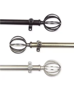 Rod Desyne Cage 13/16 Curtain Rod 120-170 -Chic Home Store 9687812 fpx