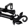 Rod Desyne Lilah 13/16 Double Curtain Rod 66-120 2 Rod Desyne Lilah 13/16 Double Curtain Rod 66-120 -Chic Home Store 9689294 fpx