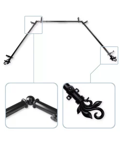 Rod Desyne Lilah 13/16 Bay Window Curtain Rod 78-144