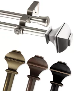 Rod Desyne Marion 13/16 Double Curtain Rod 120-170 6 Rod Desyne Marion 13/16 Double Curtain Rod 120-170 -Chic Home Store 9692577 fpx