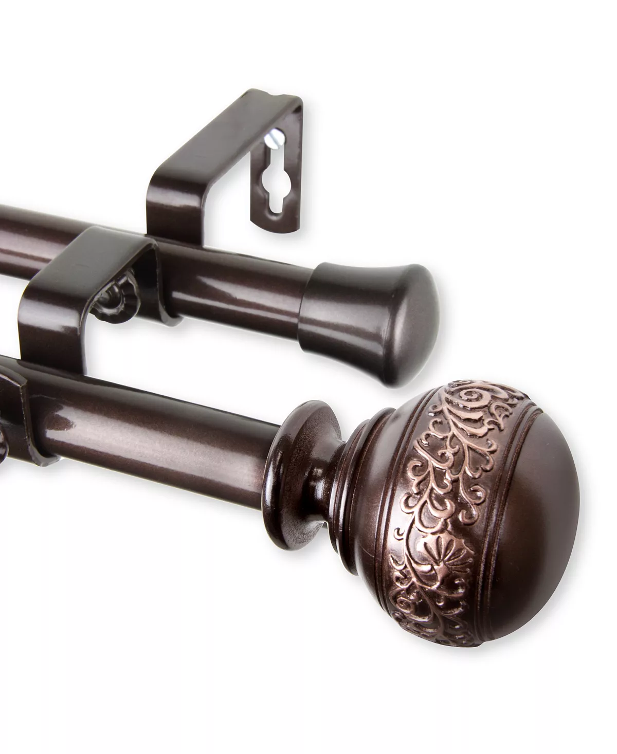 Rod Desyne Naomi 13/16 Double Curtain Rod 120-170 6 Rod Desyne Naomi 13/16 Double Curtain Rod 120-170 - Image 4